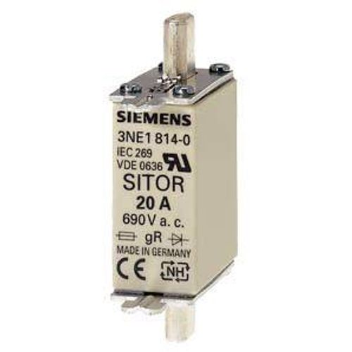 Siemens 3NE18170 uložak osigurača     Veličina osigurača = 0  50 A  690 V 1 St. slika 2