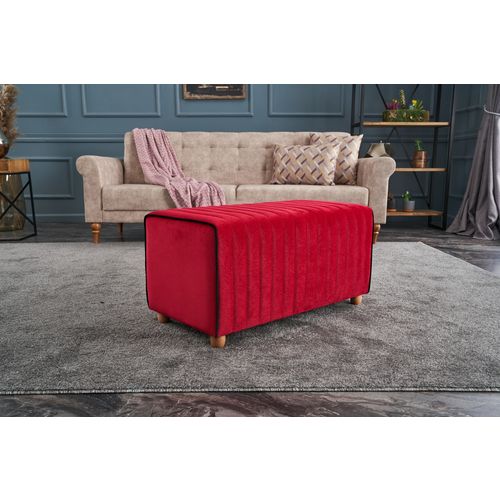 Mabel Puf - Red Red Pouffe slika 2