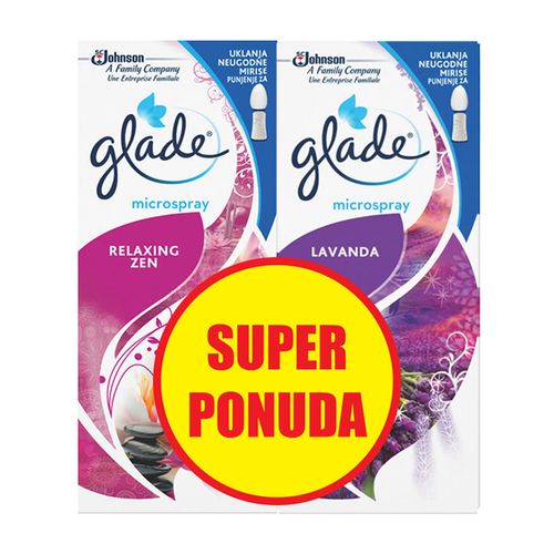 Glade microspray punjenje za osvježivač zraka duo pakiranje slika 1