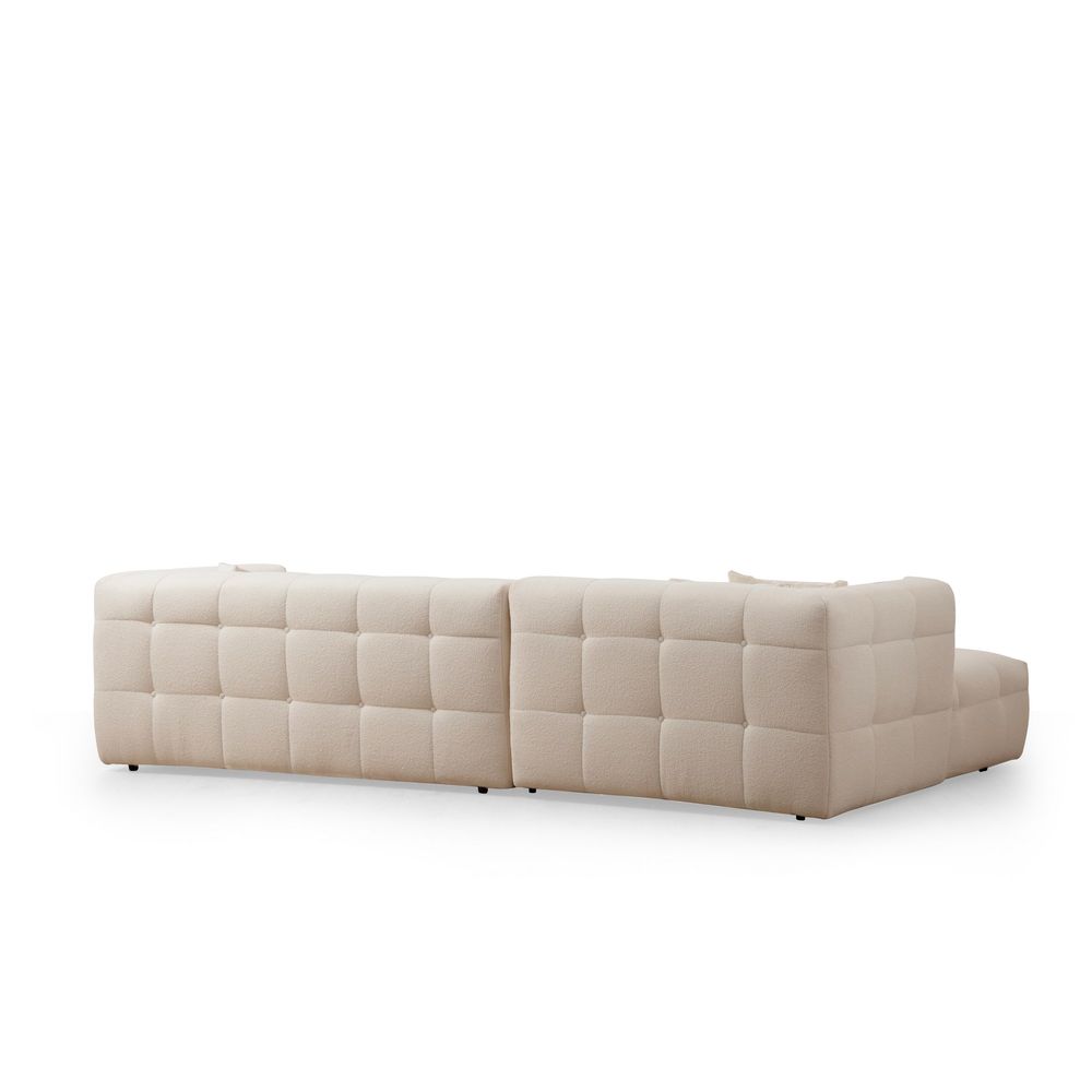 Cady 3 Seater Left - Ugao Sofa u Bež Boji slika 6