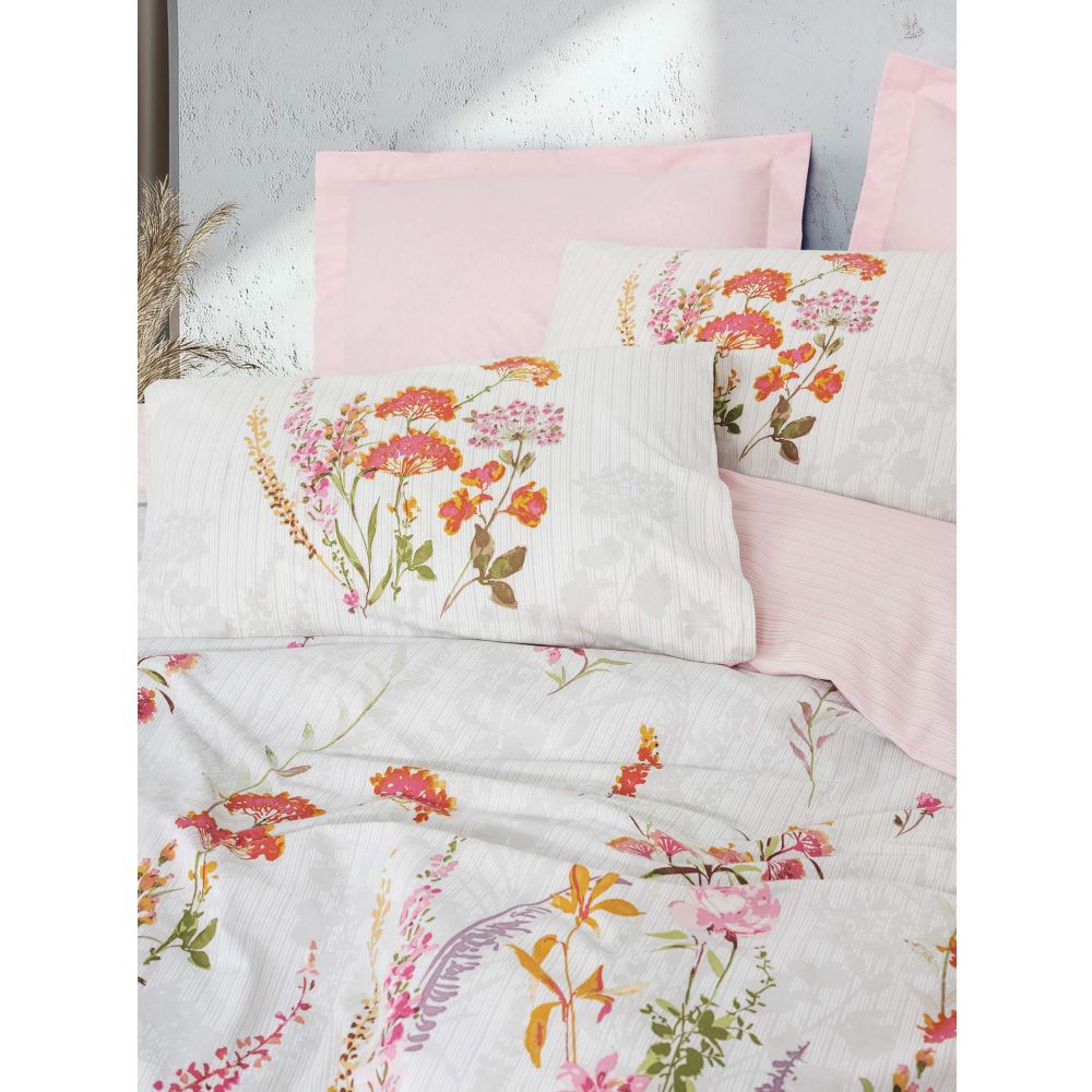 Ranforce double quilt cover set Lilura, colour: pink slika 2