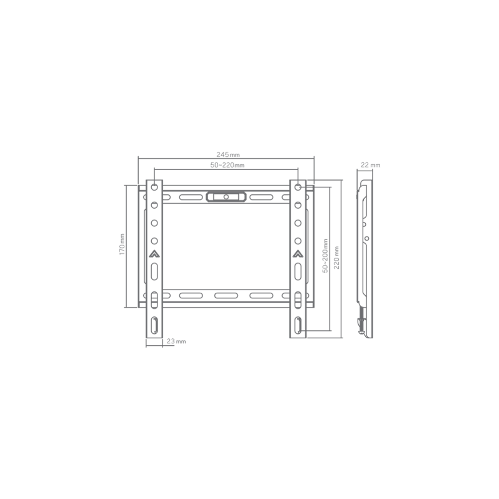 SBOX Stalak Budget BL-3722F (13-43"/45kg/200x200) slika 2