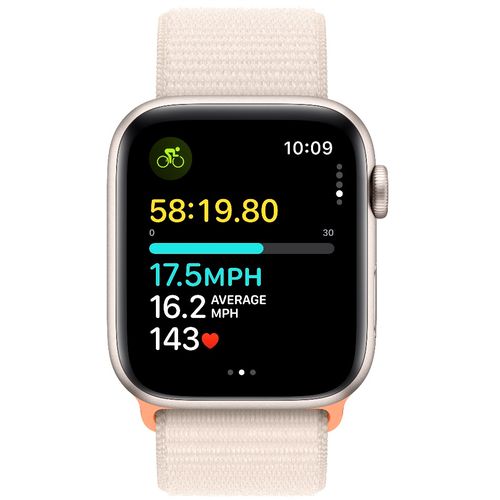 Apple Watch SE (2. gen) 2023 GPS 44mm Starlight Case/Starlight Sport Loop MRE63SE/A Pametni sat slika 6