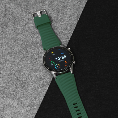 Narukvica relief za smart watch 22mm zelena slika 1