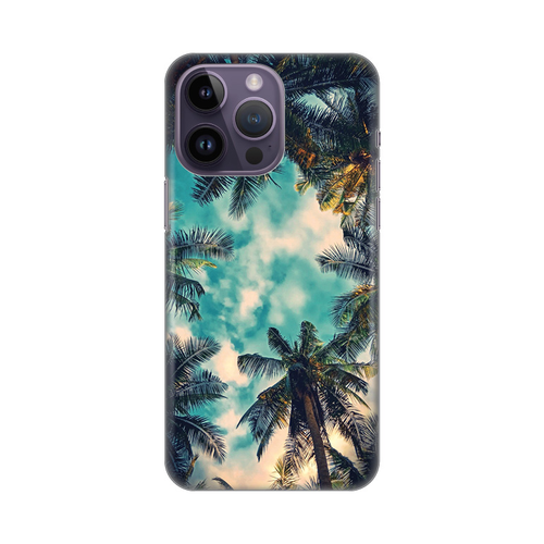 Torbica Silikonska Print Skin za iPhone 14 Pro Max 6.7 Palm tree slika 1