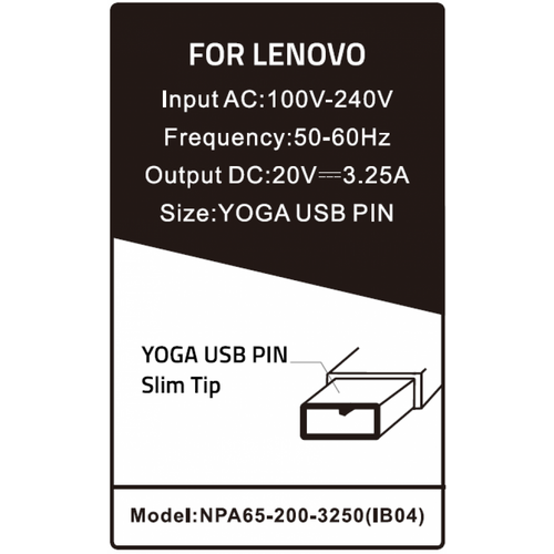 NPA65-200-3250 (IB04) ** Gembird punjac za laptop 65W-20V-3.25A, USB PIN Yellow (900 Alt=IB08) slika 4