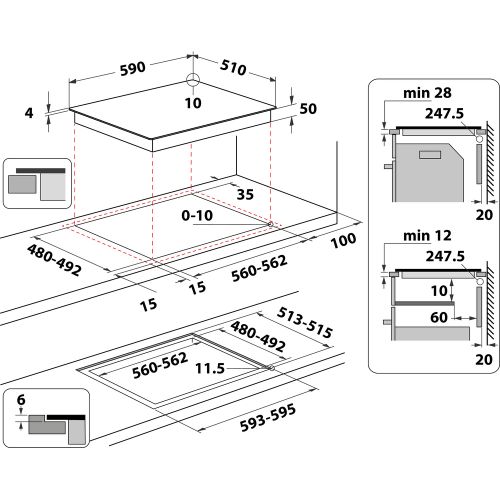 Whirlpool WS Q2160 NE ugradna indukcijska ploča slika 9