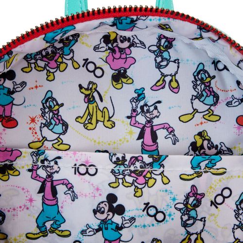 Loungefly Disney 100 Mickey &#38; Friends Classic backpack + ear headband slika 6