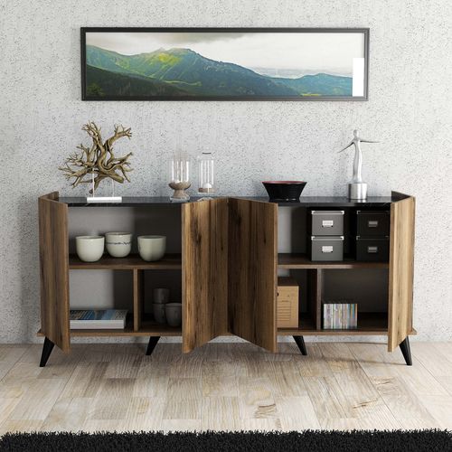 Elegante 1604 Walnut
Black Marble Console slika 3