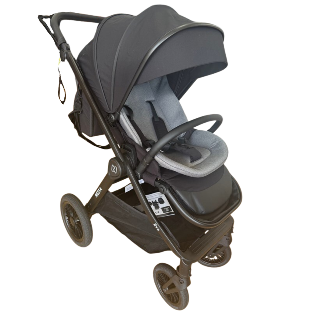 Nesta Kolica za bebe Eva 2U1, Black slika 1