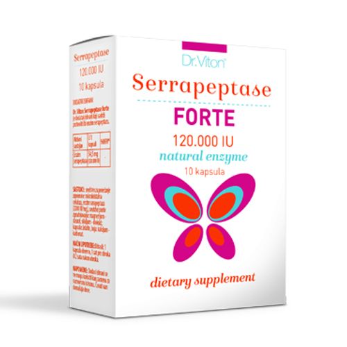 Dr. Viton Serrapeptase Forte 120.000 IU 10 kapsula slika 1