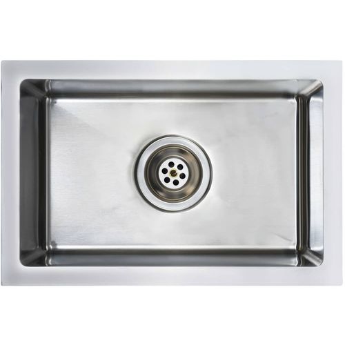 Ručno rađeni kuhinjski sudoper s cjedilom od nehrđajućeg čelika slika 25