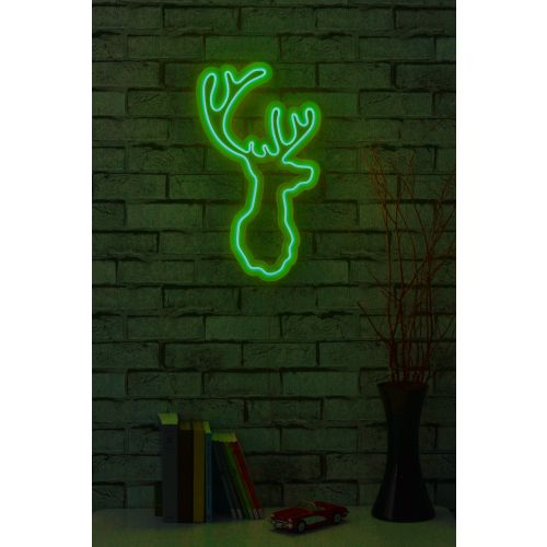 Wallity Ukrasna plastična LED rasvjeta, Deer - Green slika 11