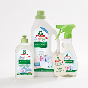 Frosch Baby Care Set 3/1  Deterdžent za dječiji veš, Skidač mrlja i Deterdžent za dječiji pribor