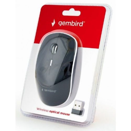 MUSW-4B-01 Gembird Bezicni mis 2,4GHz opticki USB 800-1600Dpi black 115mm, visina-30mm fok slika 3