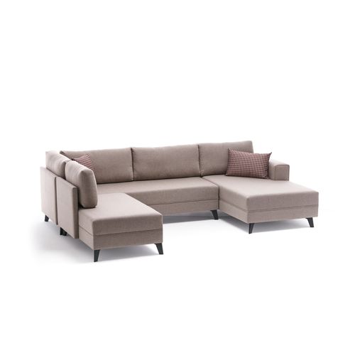 Atelier Del Sofa Efsun - Cream Cream Corner Sofa-Bed slika 5