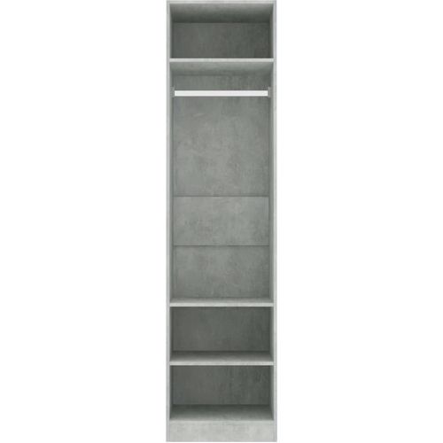 Ormar siva boja betona 50 x 50 x 200 cm od iverice slika 2