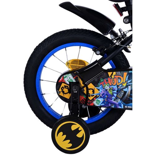 Dječji bicikl Volare Batman 14" crni s dvije ručne kočnice slika 3