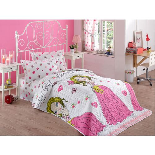 Beatiful Girl - White White
Pink
Yellow
Fuchsia
Green Single Quilted Bedspread Set slika 1