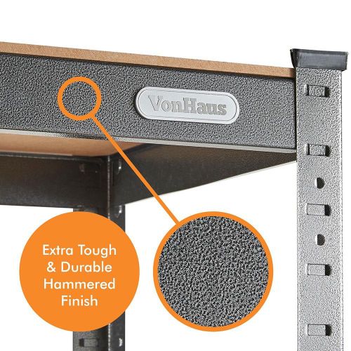 VonHaus Polica s 5 Policama 1.5m HAMMERITE slika 8