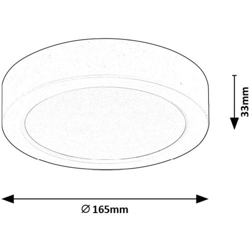 Rabalux Shaun2 ugradna plafonska okrugla lampa 165mm  71211 slika 2