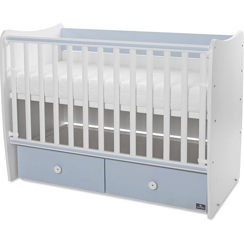 LORELLI MATRIX Modularni krevetić 4in1 s Mehanizmom Ljuljanja White/Baby Blue 120x60 cm slika 2