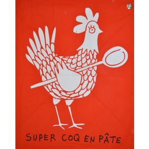 Kuhinjska krpa print Cock 45x70cm 3028