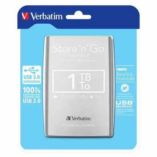 Eksterni hard disk 1TB Verbatim 53071 Silver slika 3