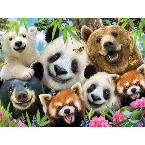 Puzzle 3D - Medvjedi 500 kom 61x46cm selfie slika 2