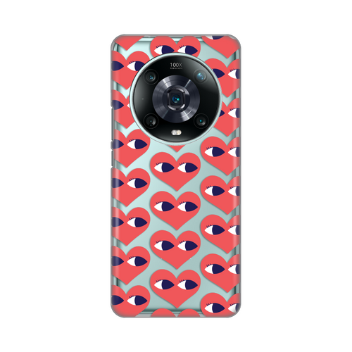 Torbica Silikonska Print Skin za Honor Magic 4 Pro Eye Heart Pattern slika 1