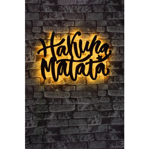 Hakuna Matata - Dekorativno LED Osvetljenje u Žutoj Boji slika 2