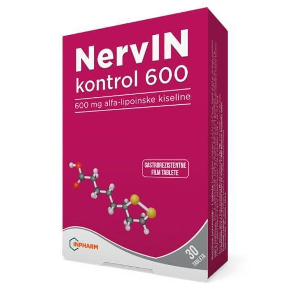 NERVIN KONTROL 600 A30 - Dodatak Ishrani sa Alfa-Lipoinskom Kiselinom slika 1