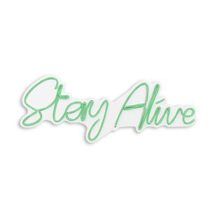 Wallity Zidna LED dekoracija, Stay Alive - Green