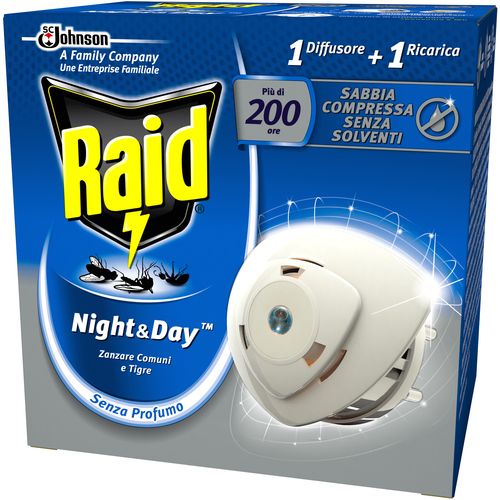 Raid električni aparatić Night&Day - protiv komaraca i tigrastih komaraca slika 1