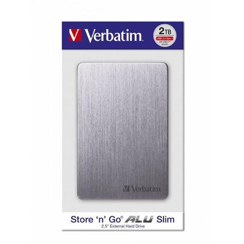 Verbatim Alu Slim HDD 2TB Grey (53665) slika 1