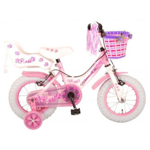 Volare dječji bicikl Rose 12" s dvije ručne kočnice roza slika 1