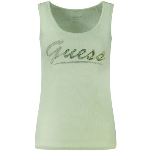 GUESS JEANS WOMEN'S TANK TOP GREEN slika 1