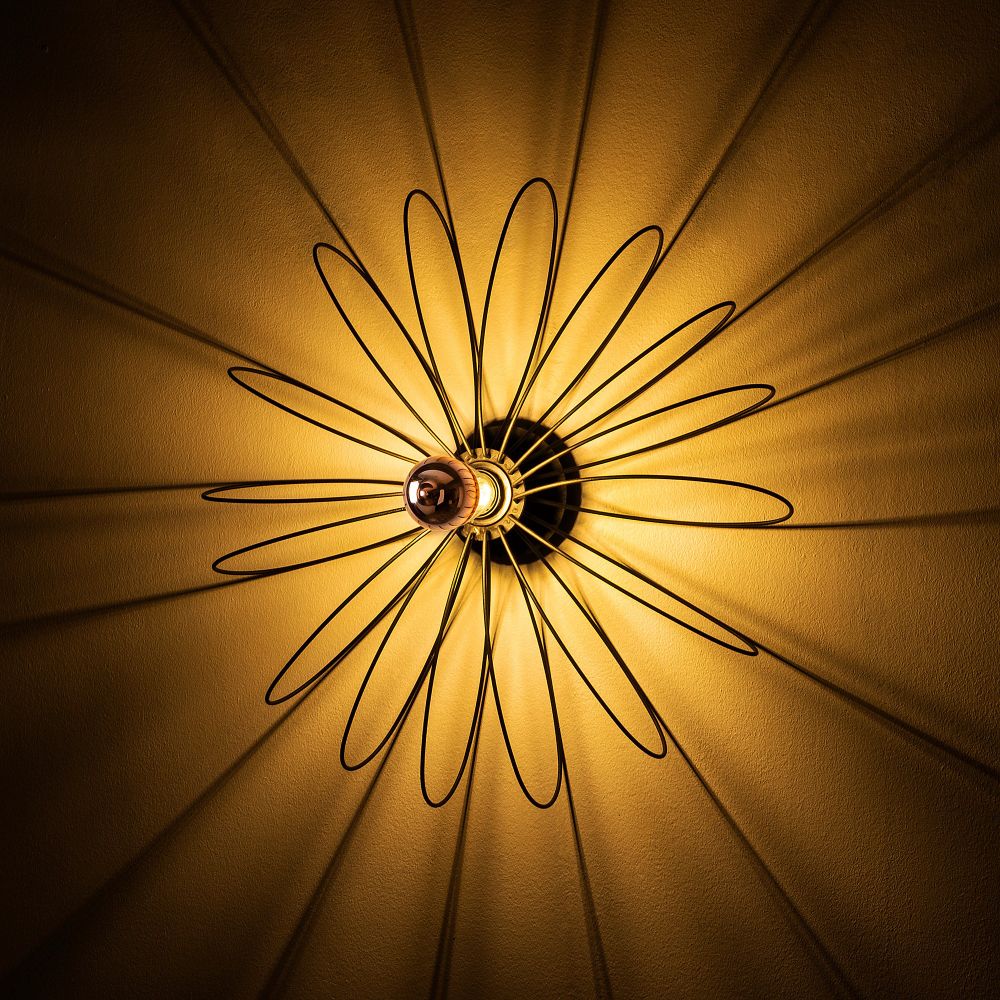 Hemdem - 707-A BLACK Crna Zidna Lampa slika 5