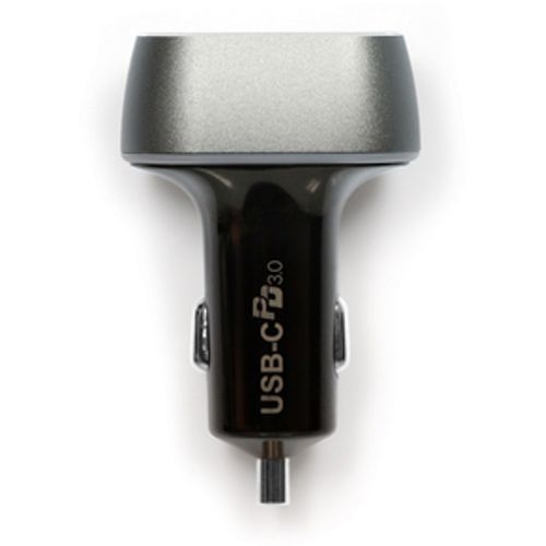 Port Designs 900086 auto punjač za mobilne telefone USB/USB C crno sivi slika 5