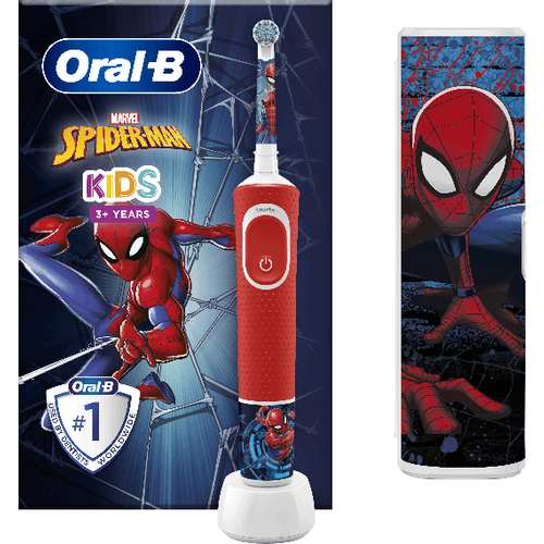 Oral-B električna četkica za zube D100 Vitality Spiderman + Travel Case slika 1