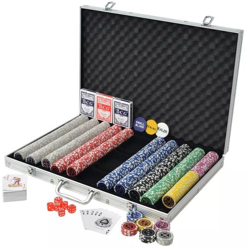 Set za Poker s 1000 Laserskih Žetona Aluminijum slika 5