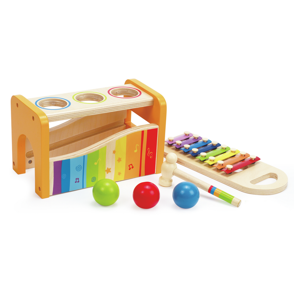 Hape Drvena igračka loptice i ksilofon E0305D  slika 1