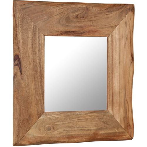 Kozmetičko ogledalo od masivnog bagremovog drva 50 x 50 cm slika 8