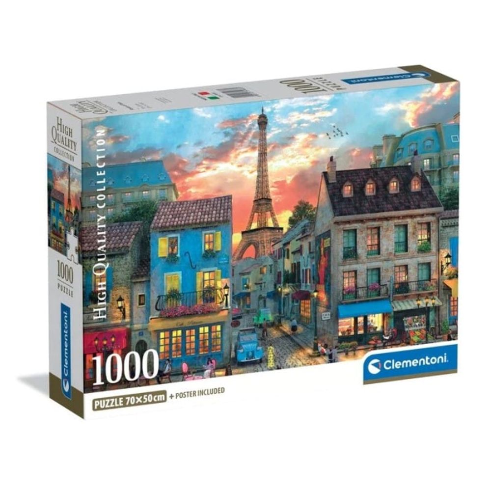 Clementoni CL39983 Puzzle 1000 ULICE PARIZA, 1000kom slika 1