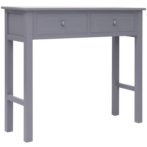 Konzolni stol sivi 90 x 30 x 77 cm drveni slika 18