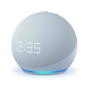 AMAZON Pametni zvučnik Echo Dot with Clock Display (5th Gen 2022), sa satom, Alexa, WiFi, BT, plavi