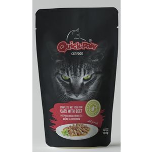 Quick-Paw hrana za mačke u vrećici Beef 100g