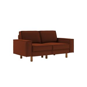 Dvosjed Sofa Sparrow 2 - boje: crvena pločica orah