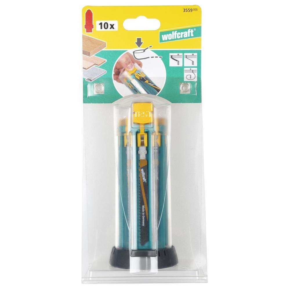Wolfcraft Ubodne Pilice Za Drvo i Metal T-Prihvat PVC Kutija / 10 kom - 3559000 slika 6