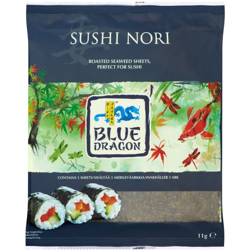 BLUE DRAGON sushi nori-pržene morske alge (5 listova) 11g slika 1